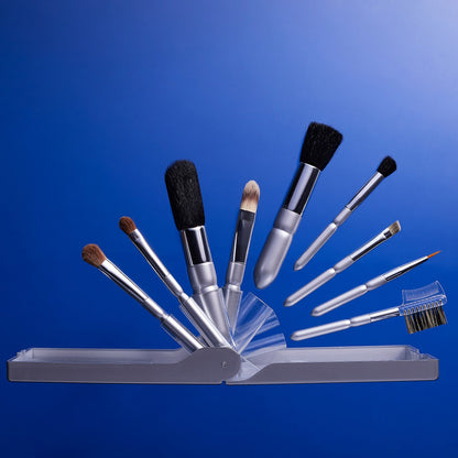 9 Piece Travel Brush Set