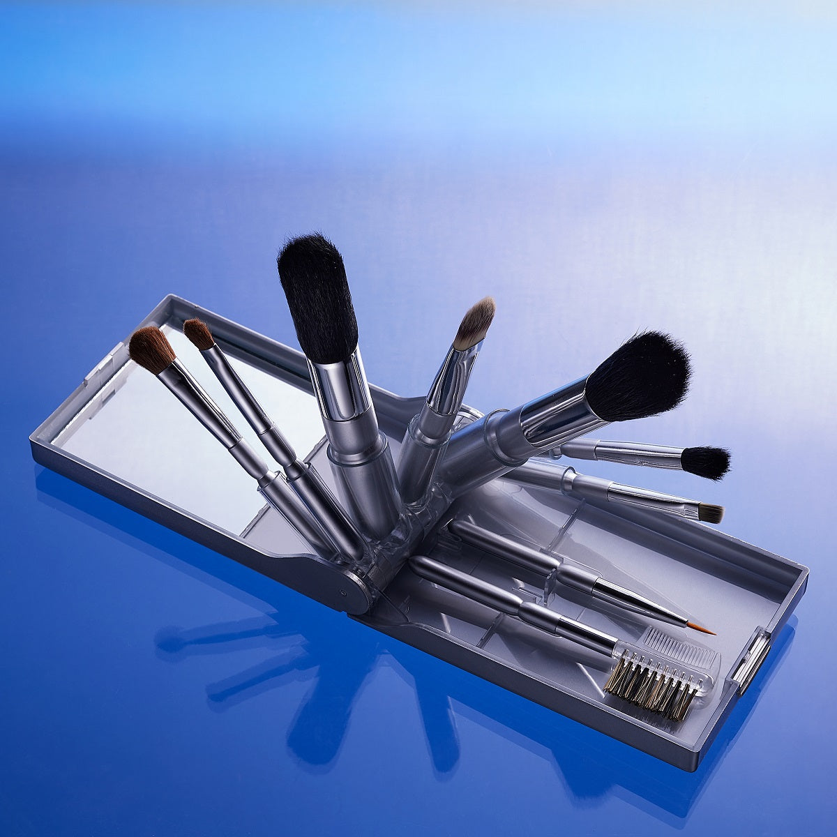 9 Piece Travel Brush Set